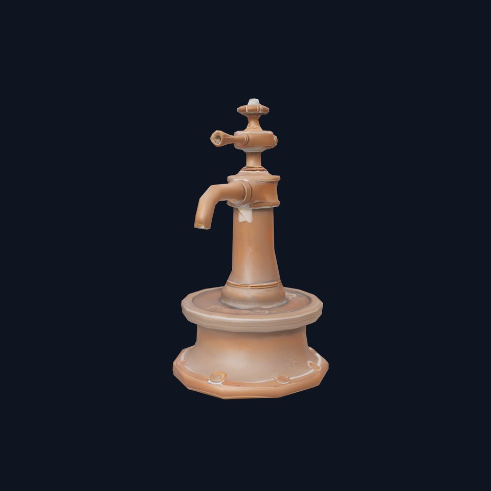 Vintage Brass Pump model pack